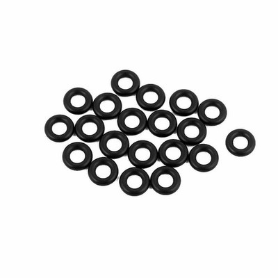 20Pcs 7.5x1.9mm Rubber O-rings   Heat Resistant Sealing Ring Grommets Black KD #