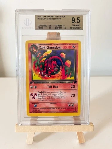 Pokémon TCG Dark Charmeleon 1st Edition Team Rocket 32 BGS 9.5 Pop 18
