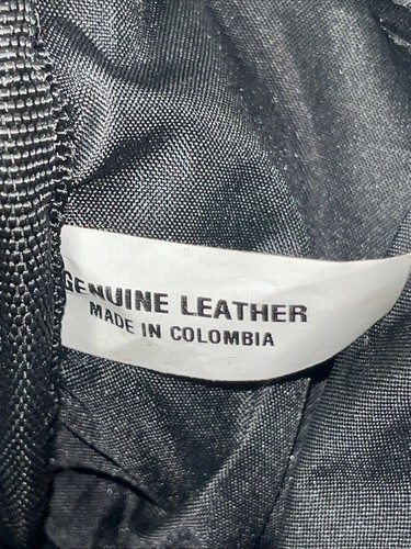 David King Boston schwarz Leder Reißverschluss Reisetasche Herren Tasche Größe XL - Bild 5 von 17