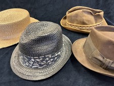 Vintage Men's Assorted Stetson hats Lot 3