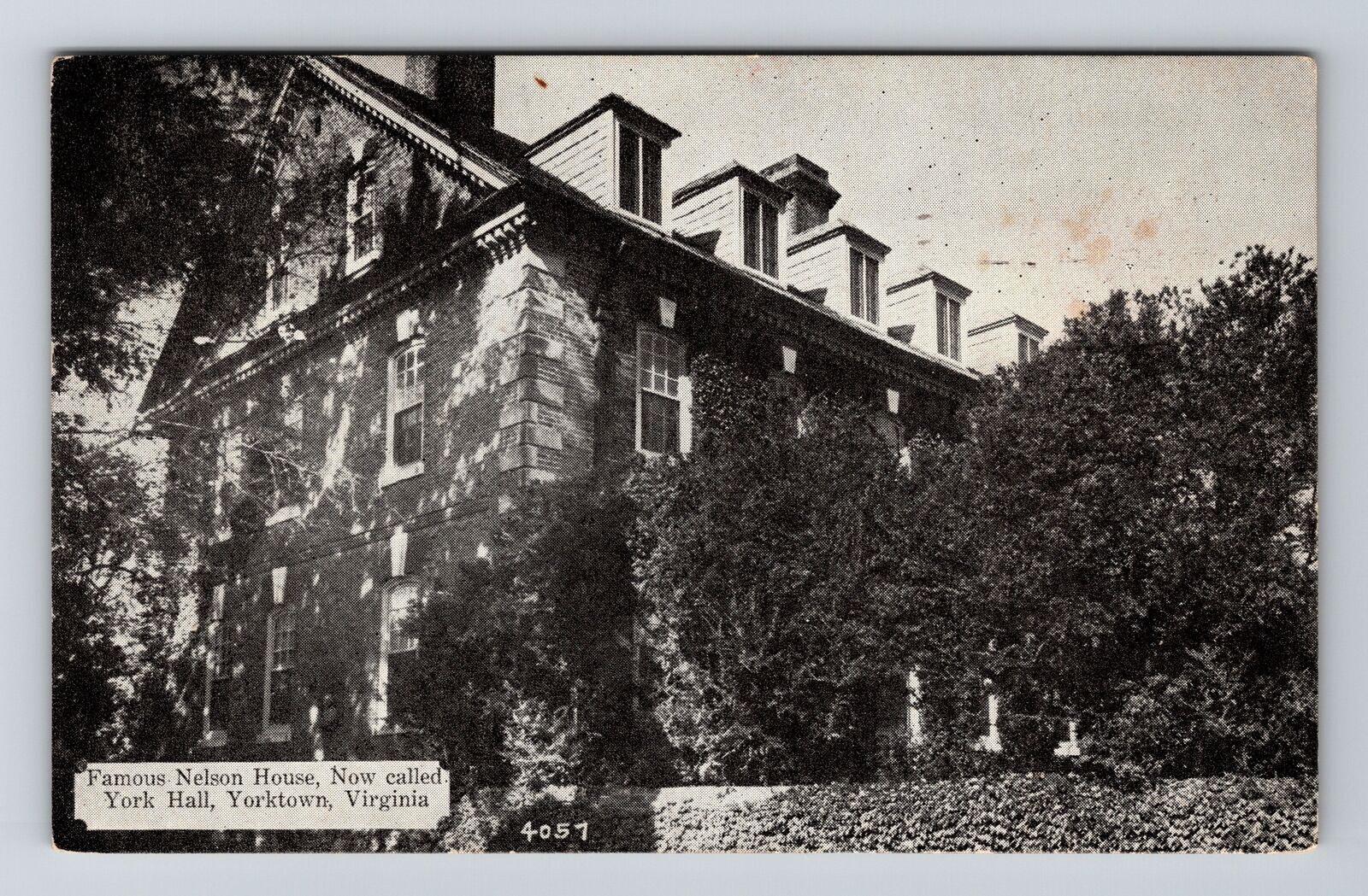 Yorktown VAVirginia, Nelson House, Exterior, Vintage Postcard Falak