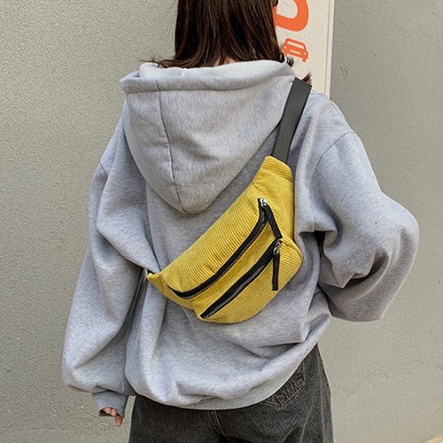 Cord-Gürteltasche Reisetasche Sporttasche Für Mädchen Und Frauen Hüfttasche✲ / - Bild 18 von 31