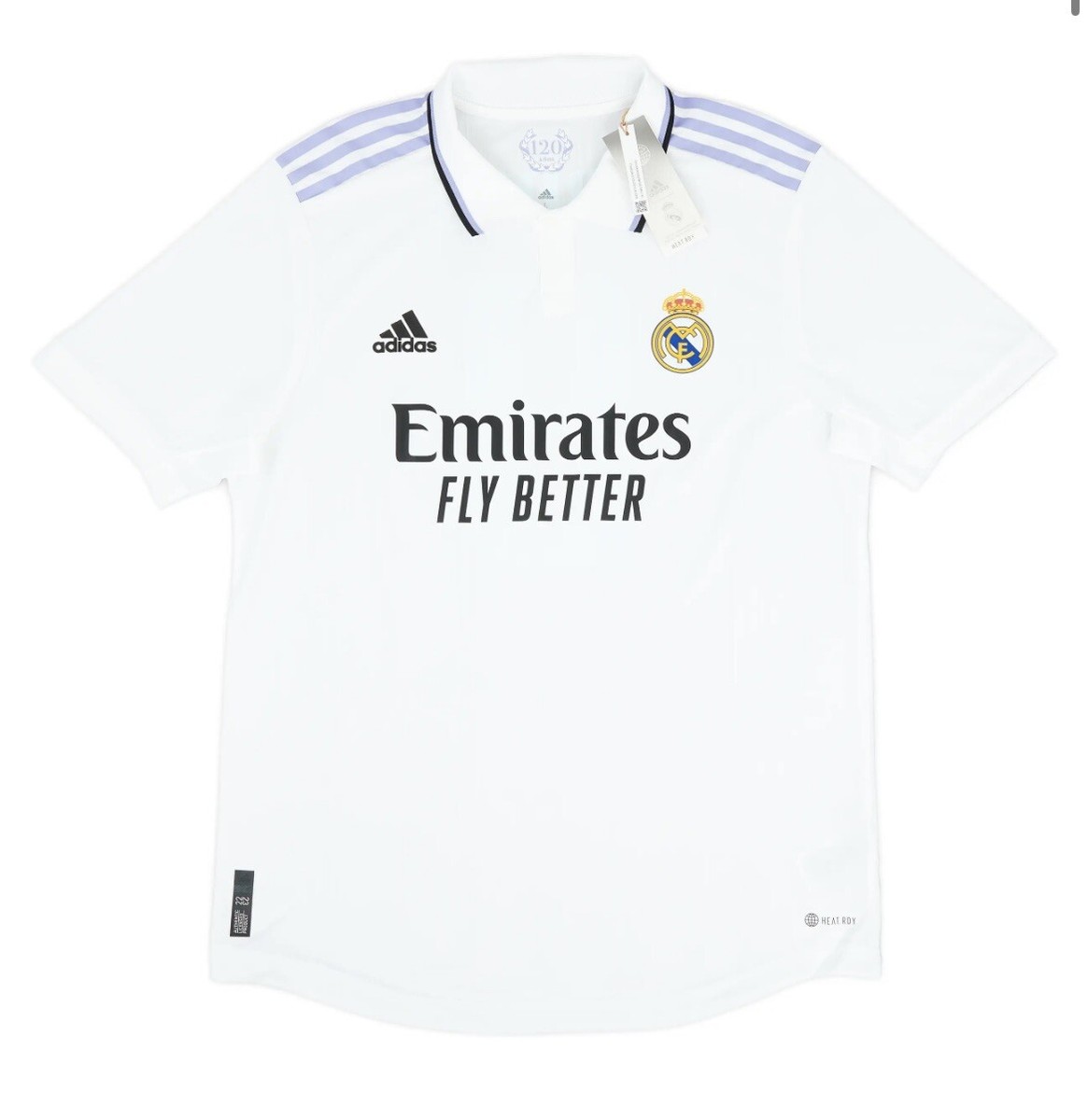 ADIDAS KARIM BENZEMA 9 REAL MADRID AUTHENTIC MATCH HOME JERSEY
