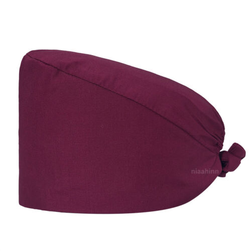 Unisex Surgical Medical Cap Doctor Nurse Bouffant Hat Adjustable Head Cover - Picture 27 of 163