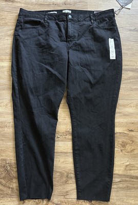 Target Ava & Viv Mid Rise Skinny Size 22 Denim Black Wash Jeans New Stretch
