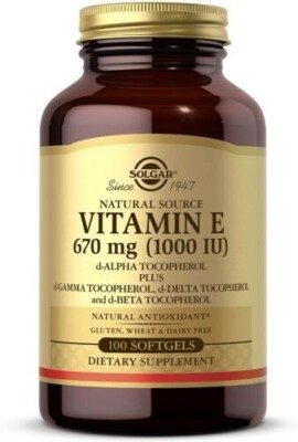 2 Solgar Great Vitamin E-1000 IU (670 mg) 100 Cps (Pack 2 Units) Few Units Left