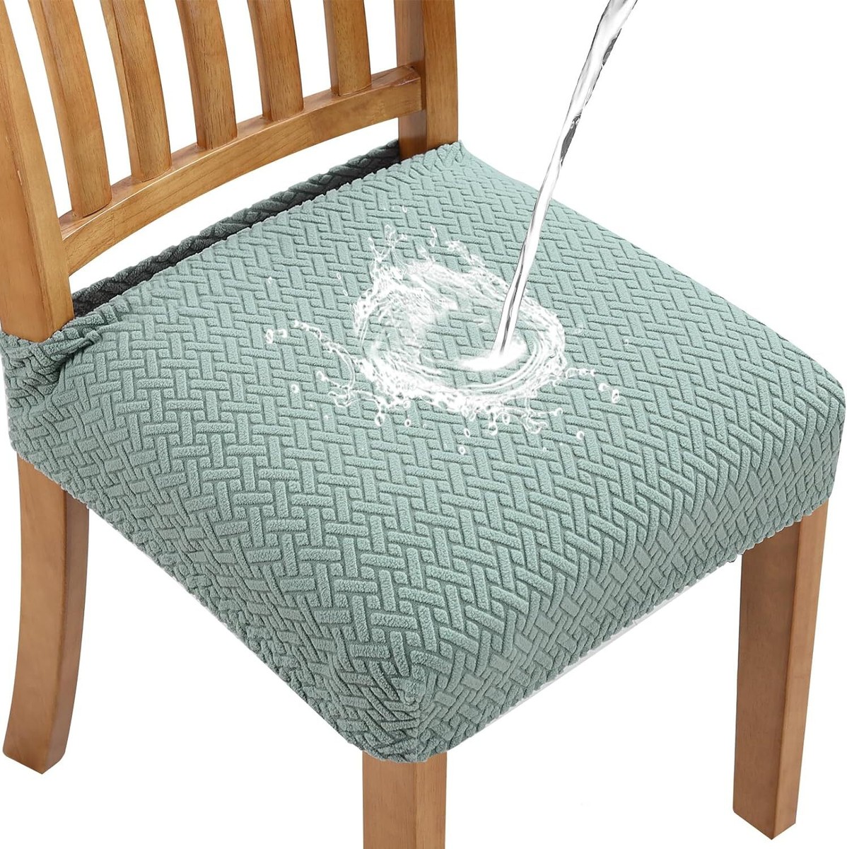 Fuloon Set of Chair Covers for Dining Room Removable Washable