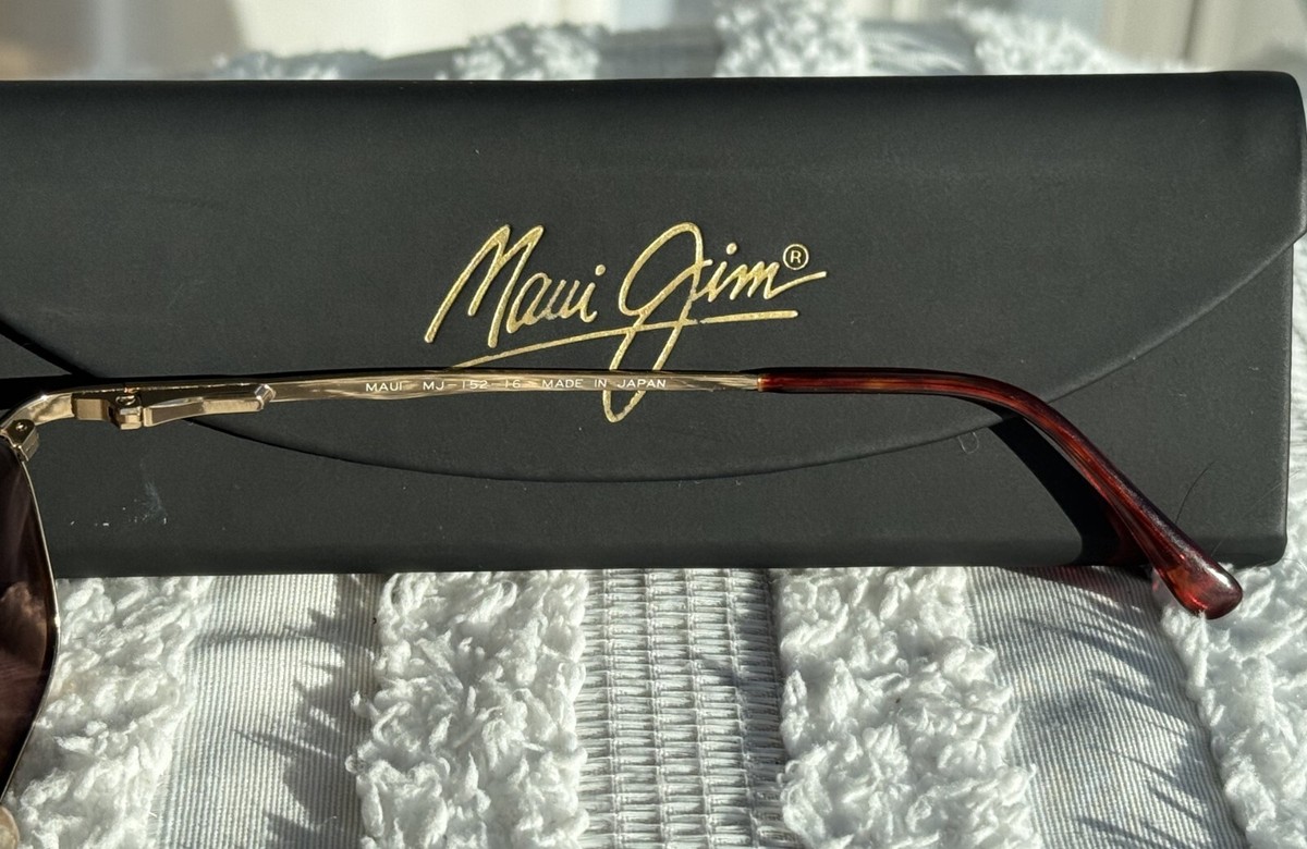 Maui Jim Sextant MJ 152 16 Gold Metal Frame + HCL Bronze Polarized