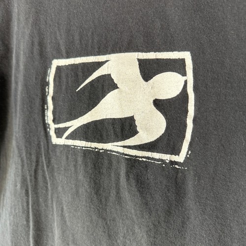 Vintage Innes Long Sleeve T-Shirt Mens M Bird Logo Skater Skateboard 90s Grunge - Picture 2 of 9
