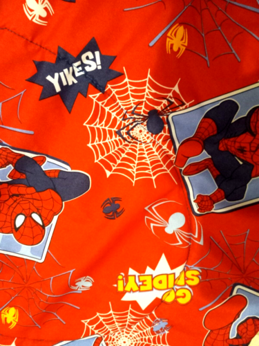 Spiderman Quilted Comforter Blanket Reversible Spidey-Man Cotton Poly 40 x 57 - Picture 4 of 5