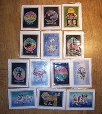 Wholesale Lots 24 ZODIAC hand made crafted BATIK ART cards GIFTS Retail £96-£144