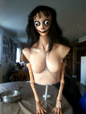 MOMO CREEPYPASTA HORROR CREATURE PROP HALLOWEEN SCARY EVIL PROP 3
