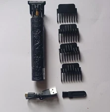 Clipper Trimmer Dragon Design USB Rechargeable Plus 4 Different Size Combs