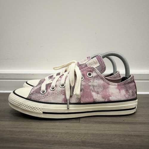 Sneakers Converse All star basse intrecciate tie dye viola da donna UK 5 scarpe da ginnastica - Foto 3 di 10