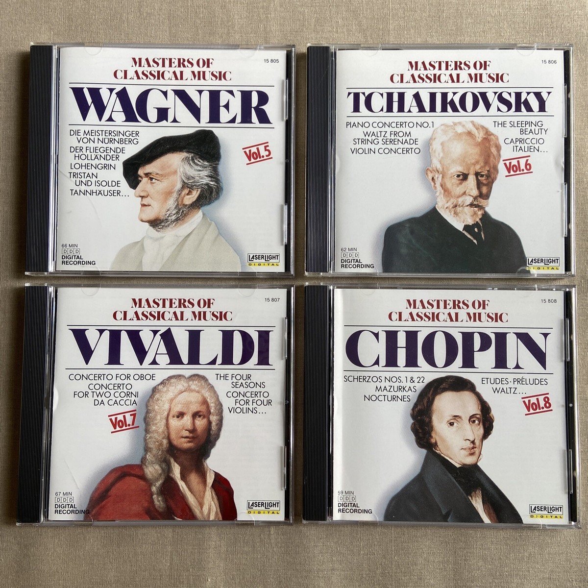 Masters of Classical Music (CD, Oct-1990, 10 Discs, Laserlight