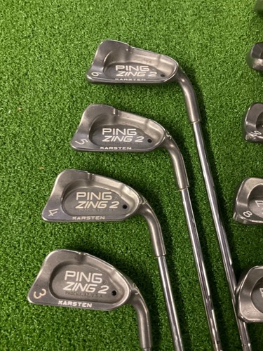 Ping Zing 2 Black Dot Iron Set 3-LW JZ Karsten Stiff Steel Shafts Right Handed - Picture 2 of 11