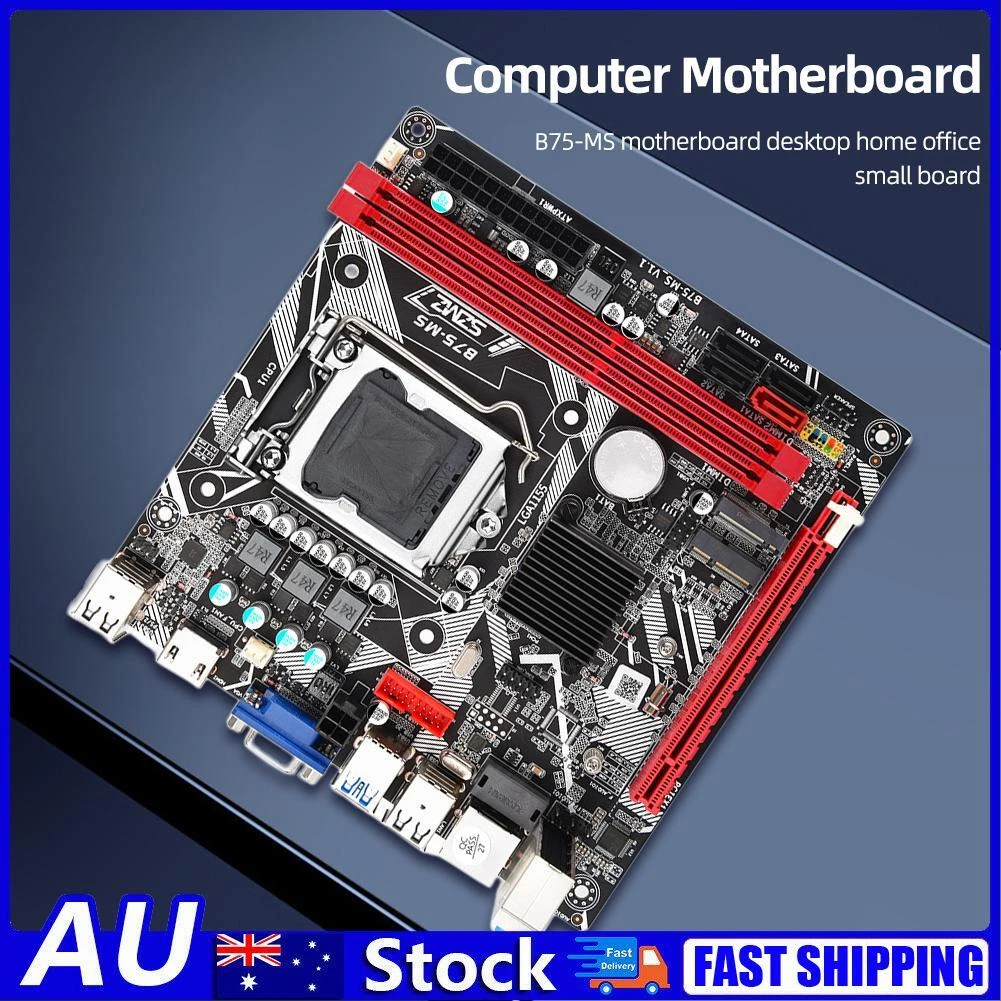 24Pin B75 MS Motherboard WIFI Support Desktop Computer Mainboard