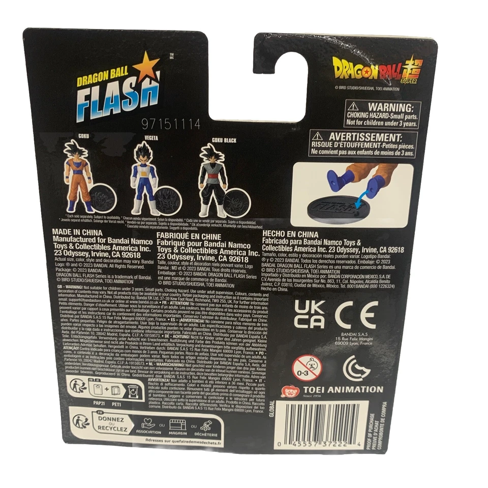 Figura Flash Bandai Namco Goku Black Dragon Ball Nueva Rara Foto 2 de 2