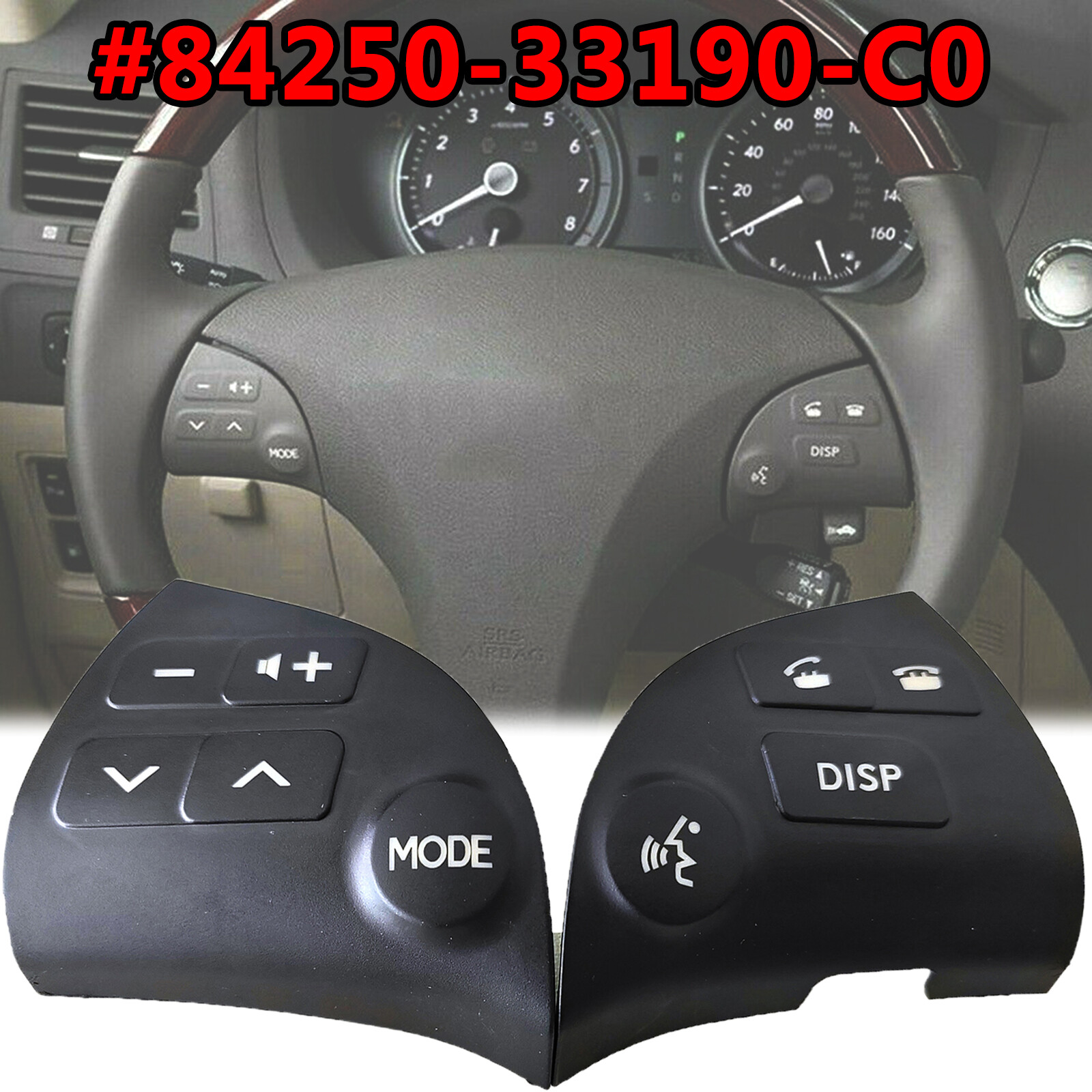 For Lexus ES350 2006 2012 A Pair Steering Wheel Volume Control Switch