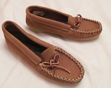 HIAWATHA BASTIEN CANADA hand made soft leather moccasins flats shoes 5 NEW