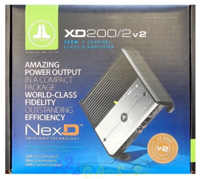 JL AUDIO XD200/2V2 CAR 2-CHANNEL XD SERIES CLASS D CAR SUB/SPEAKER
