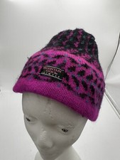 Mountain goat Skiwear Capello Beanie Pink/Black Winter Warmth Made In Canada