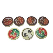 Melissa  Doug Pizza Party pizza ingredients REPLACEMENT parts Lot of 7