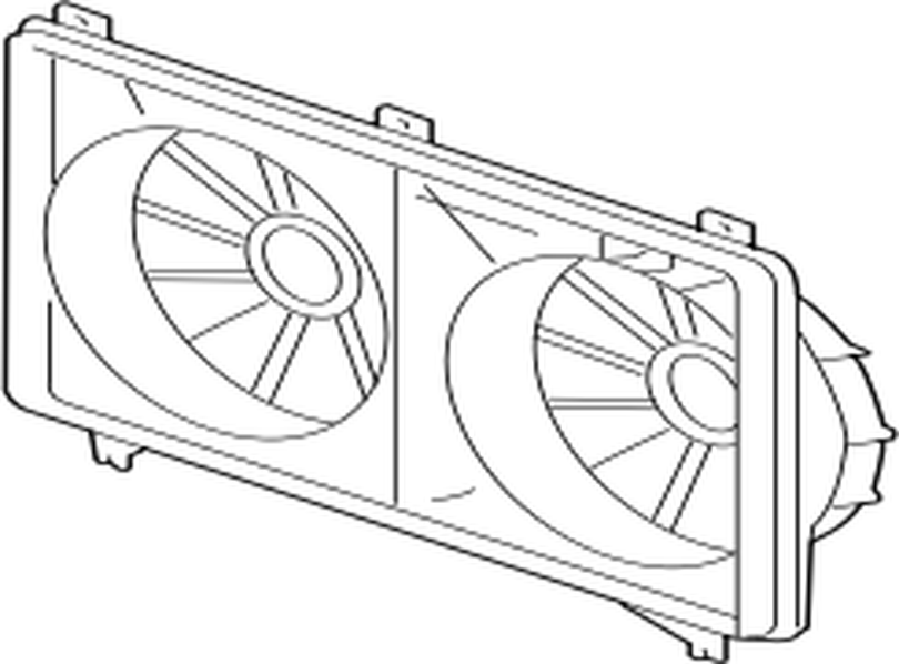 16711-38060 Toyota Shroud, fan 1671138060, New Genuine OEM Part | eBay