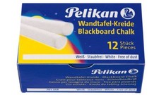 Pelikan Wandtafelkreide 755/12 wei&szlig;, rund Kreide Schulkreide Wandkreide