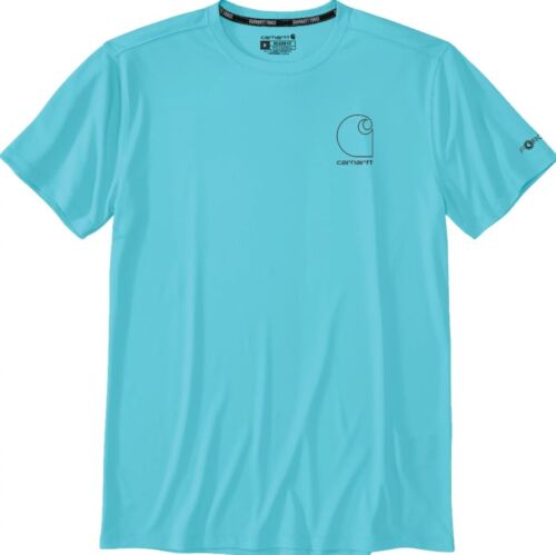 Carhartt Men's Force Sun Defender Short Sleeve Relaxed Fit T-Shirt UPF 50+ NEW - Picture 5 of 16