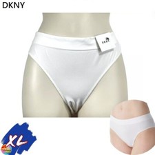 NWT DKNY Women's XL Seamless Litewear Bikini Underwear DK5017 White