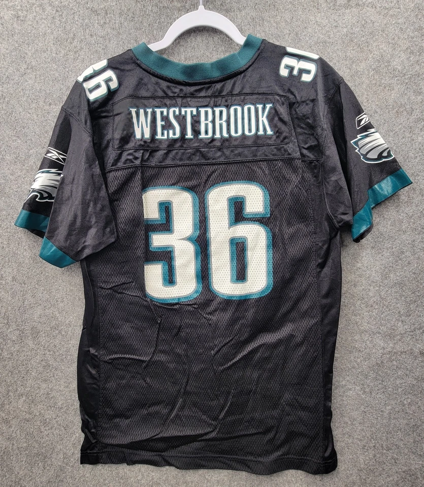 Футболка Reebok NFL Football Philadelphia Eagles Brian Westbrook 36 черная молодежная размер XL - Изображение 2 из 4