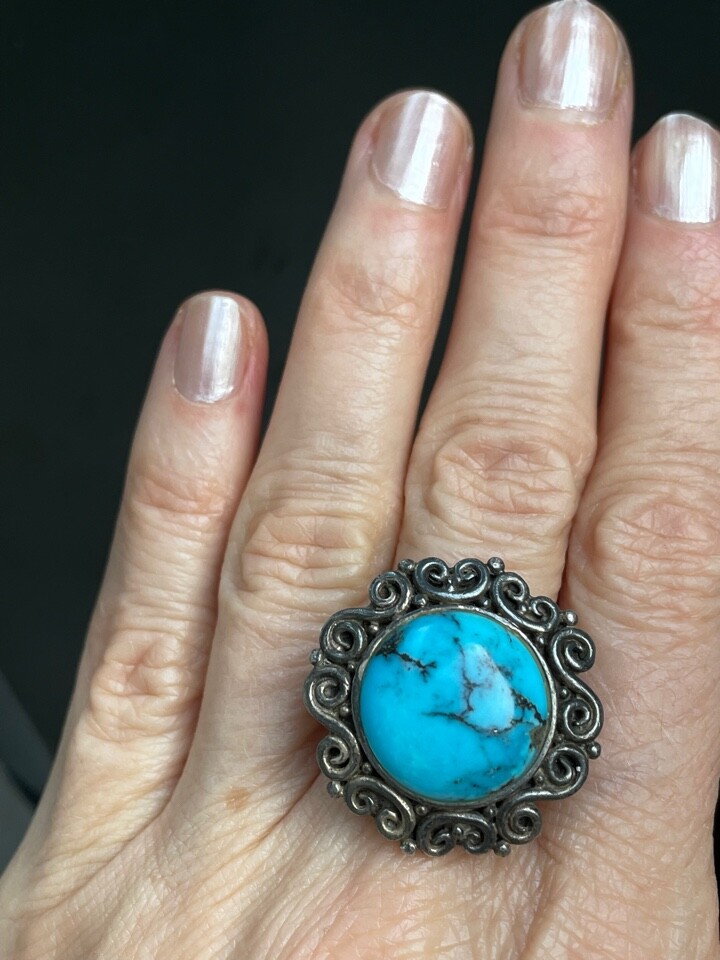 SILVER925 TURQUOISE UNIQUE RING/シルバー/リング SILVER925 TURQUOISE UNIQUE RING/シルバー/リング - メルカリ