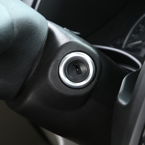 Chrome Interior Silver Alloy Ignition Key Hole Bezel Cover For HUMMER H2 2003-08 - Picture 6 of 11
