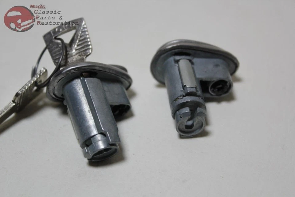 Cilindros de bloqueo de puerta de camioneta Ford 52-58 53-60 con llaves OEM Foto 2 de 4