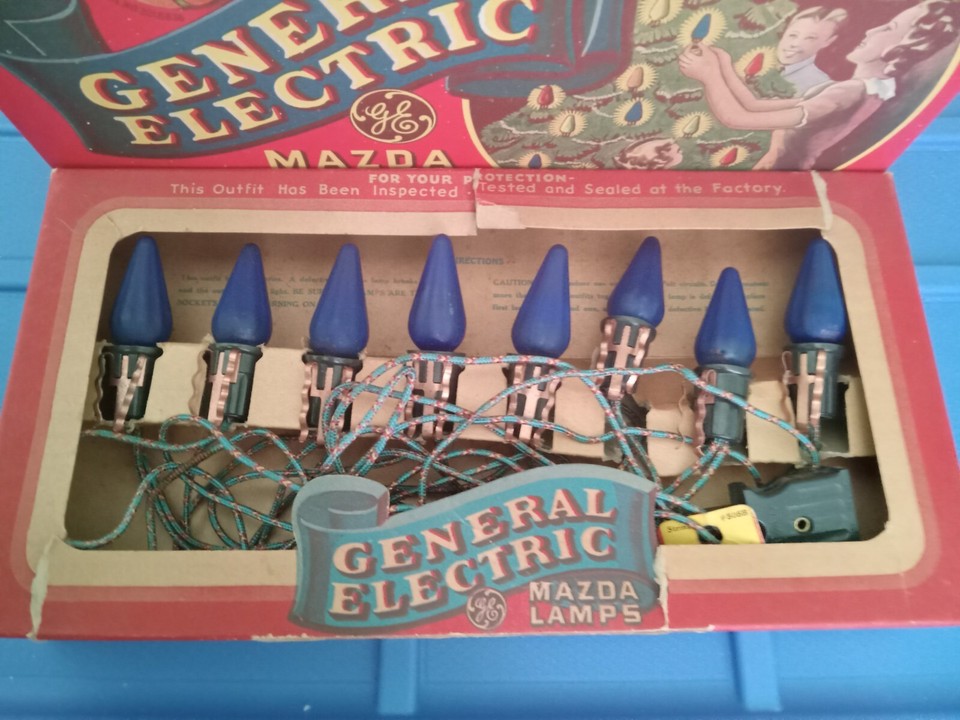 vintage christmas lights eBay
