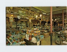 Postcard Interior View Pioneer Emporium Store 7A Ranch Resort Wimberley TX