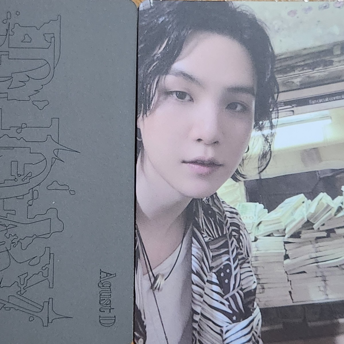 BTS SUGA photocard A B Agust D - [D-DAY] Solo Album Movie Night