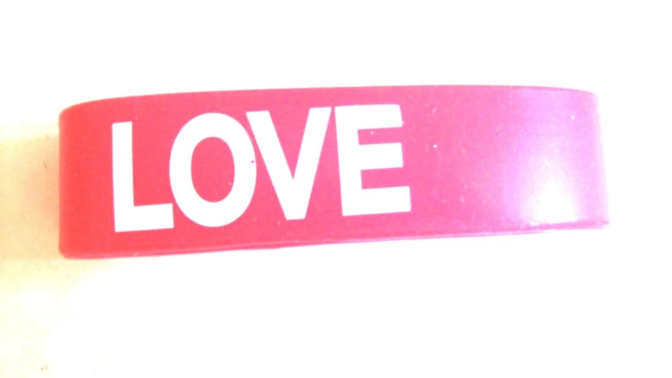 PULSERAS JUMBO BANDA SILICONA 1" - TÚ ELIGES -- SONRISA, PRINCESA, AMOR, PAZ Foto 4 de 4