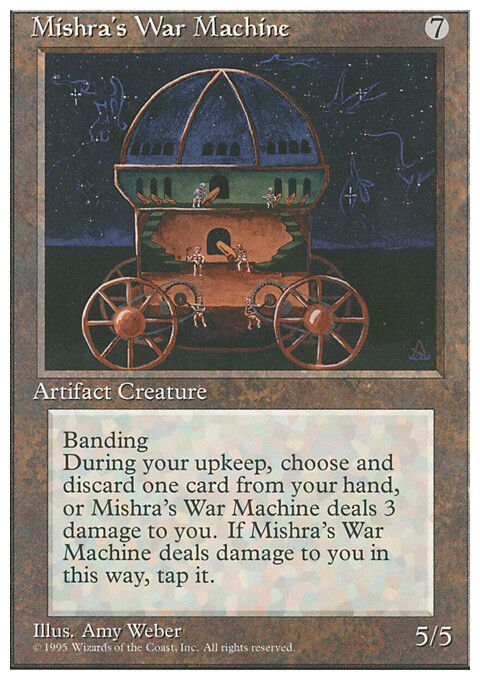 Magic the Gathering MTG Mishra's War Machine (337) Fourth Edition   LP