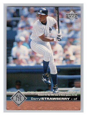 1997 Upper Deck Baseball Card #444 Darryl Strawberry New York