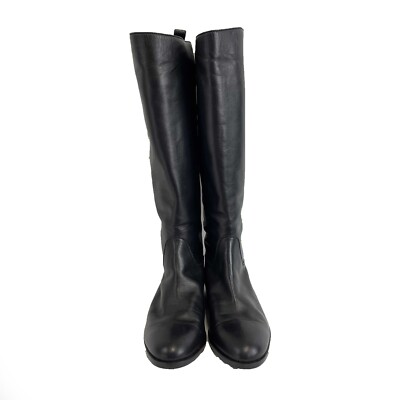 CHANEL / ブーツ/37/BLK/レザー// CHANEL - VINTAGE 9 CC Gold Buttons Black and Gold Leather Boots