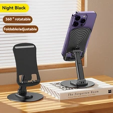 Phone Desktop Bracket 360° Rotating Lazy Stand Holder Portable Metal Bracket