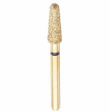 Premium Gold Plated Diamond-Round End Taper-G855/025M (GD3)-Medium pk of 5