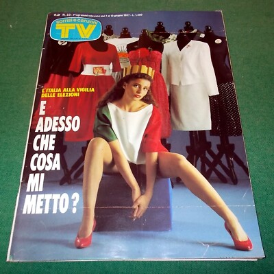 TV SORRISI e CANZONI n. 23/1987 Figurine allegate Bennato P. Mason Ornella Muti