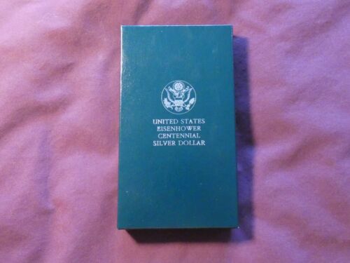 1990-P U.S. Mint Eisenhower Centennial Proof Silver Dollar w/ COA & OGP #3280 - Picture 7 of 14