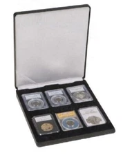 Slab Box For 6 Certified Coins Holder Nobile Storage PCGS NGC ANACS Display Case