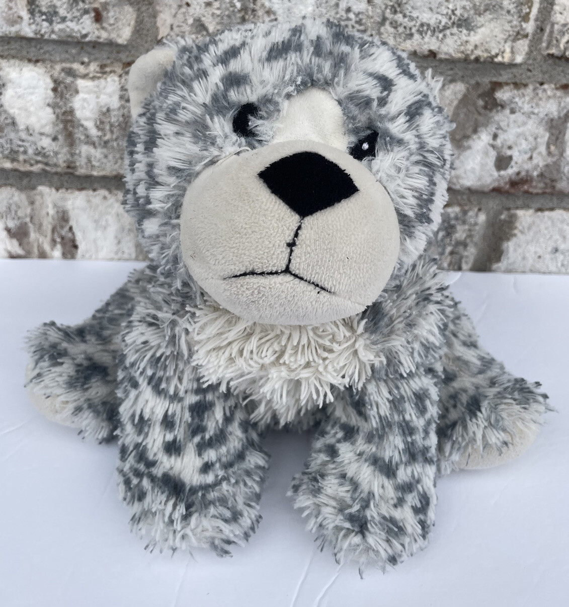 Warmies Stuffed Snow Leopard Plush Weighted Animal Microwaveable HeatedSoothing