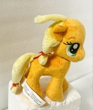 My Little Pony APPLE JACK Stuffed Orange Yellow Plush Pony 2013 8 EUC