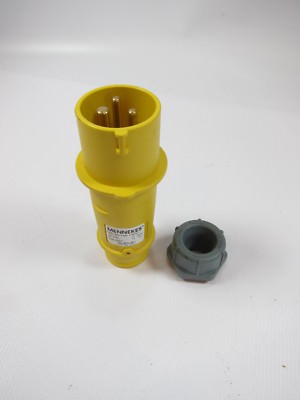 New Mennekes 247 16A 100-130V 50-60Hz 2P+ Straight Plug 